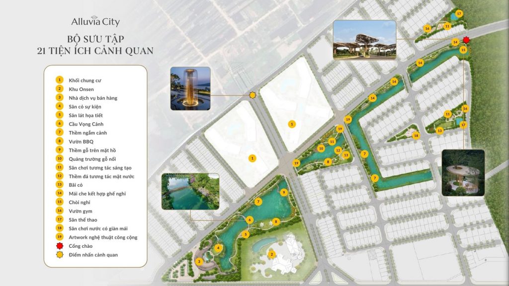 Hệ thống tiện ích Alluvia City Hưng Yên